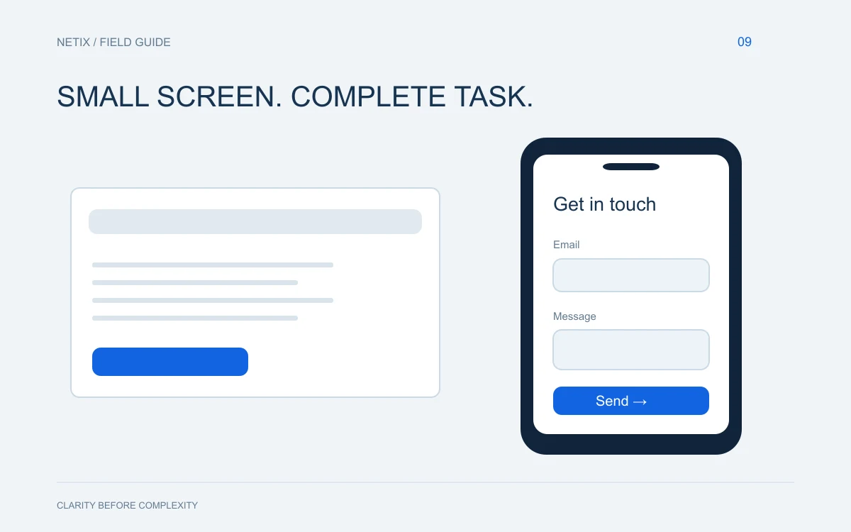 Editorial diagram: Test your website on a phone: a practical checklist